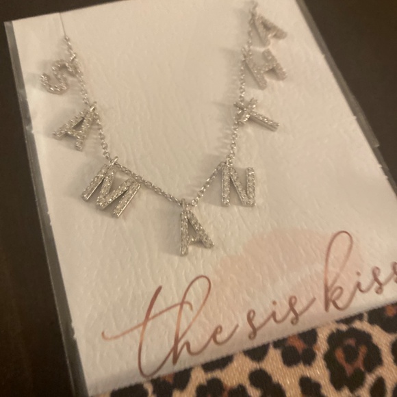 NEW THE SIS KISS SAMANTHA SILVER NECKLACE - Picture 2 of 3